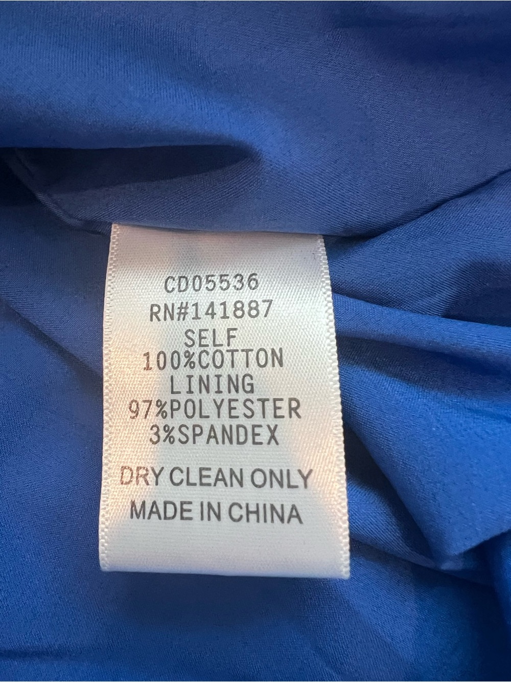 TCEC Cobalt Blue Cotton Drop Waist Ruffle Mini Dress Large - Picture 8 of 9